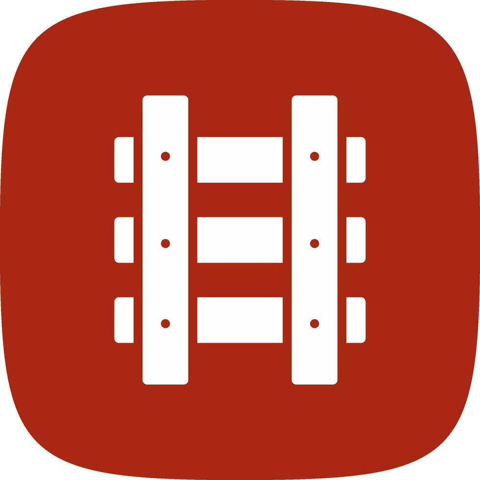 Train Tracks Creative Icon Design vector
