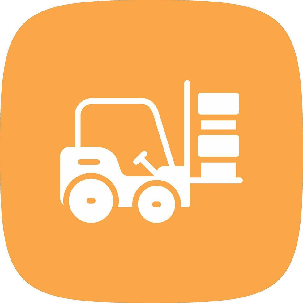Forklift Creative Icon Design vector