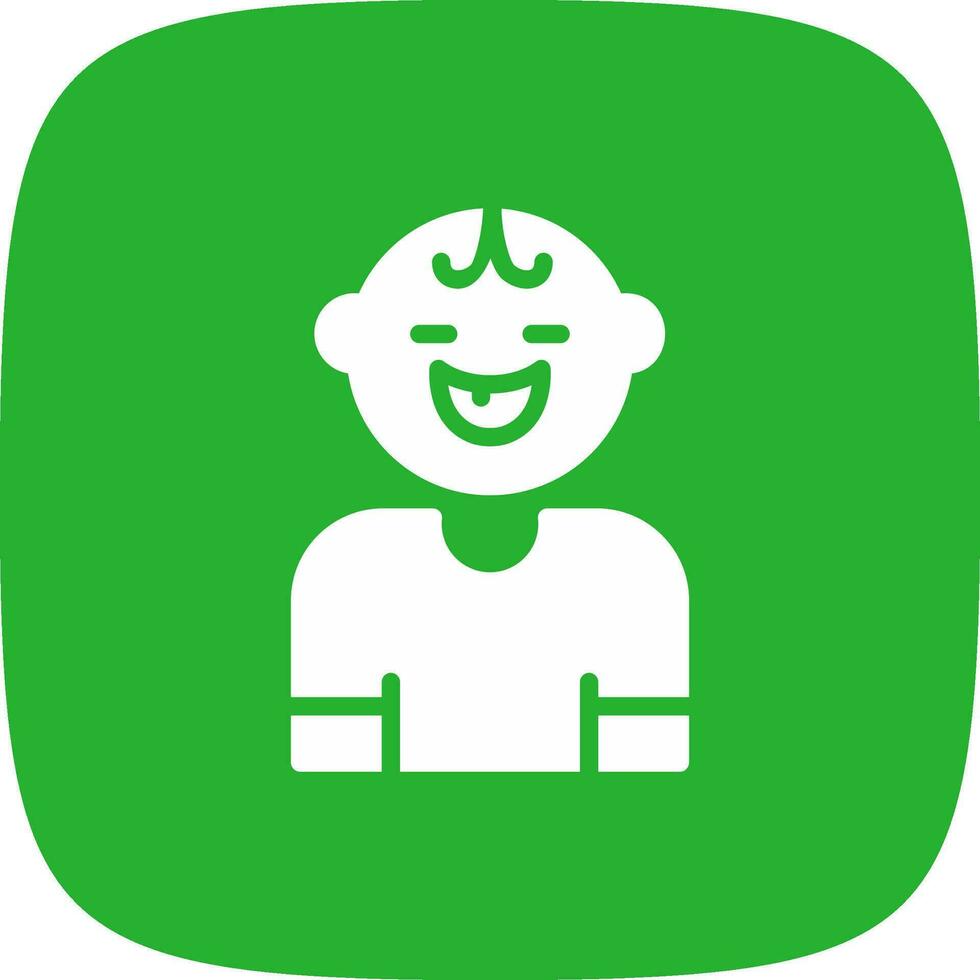 Baby Smile Creative Icon Design vector
