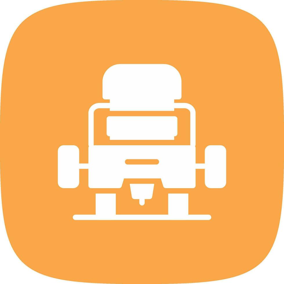 Router Machine Creative Icon Design vector