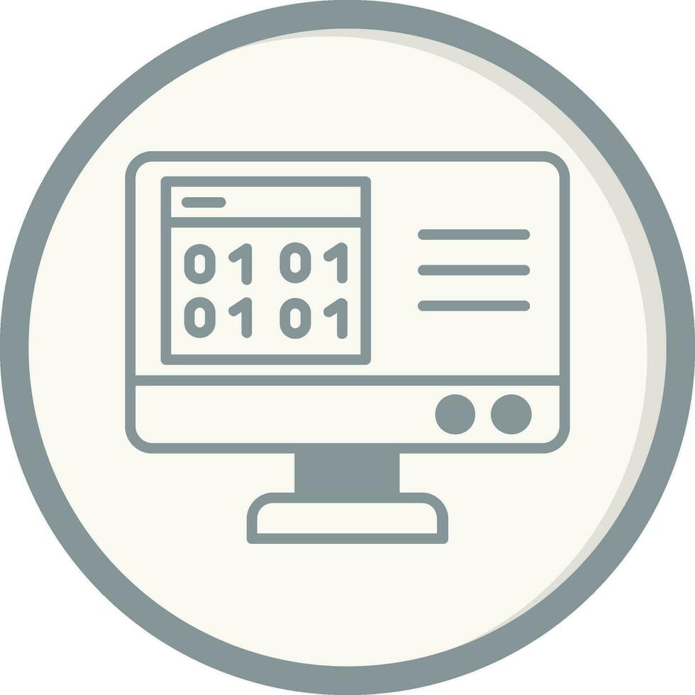 Binary Code Vector Icon