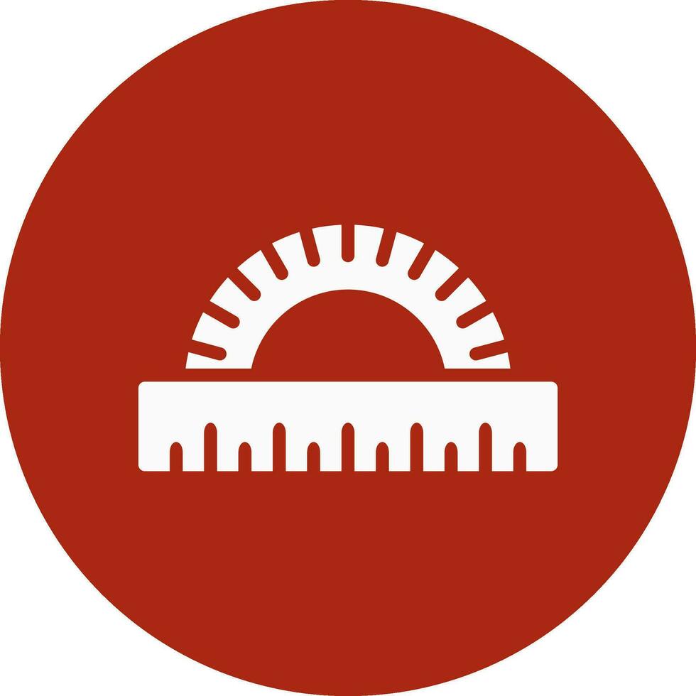 Protractor Creative Icon Design vector