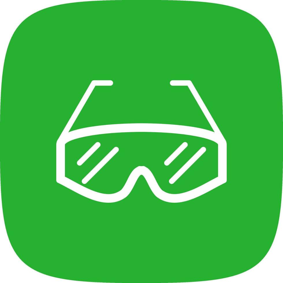 Lab Glasses Creative Icon Design vector