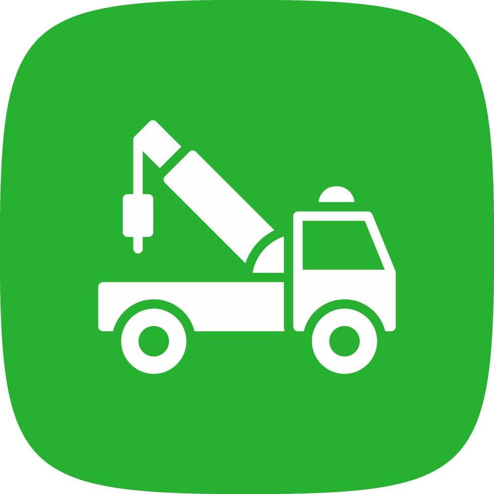 Tow Truck Creative Icon Design vector