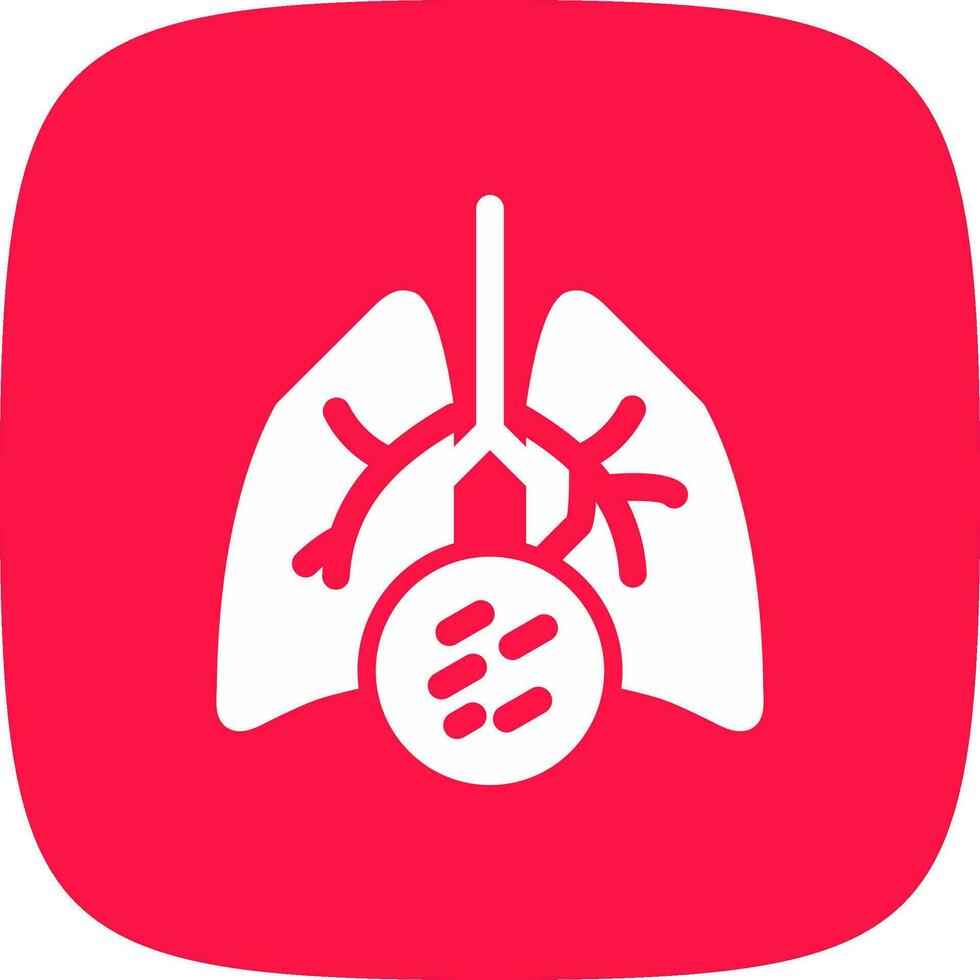Lung Cancer Creative Icon Design vector
