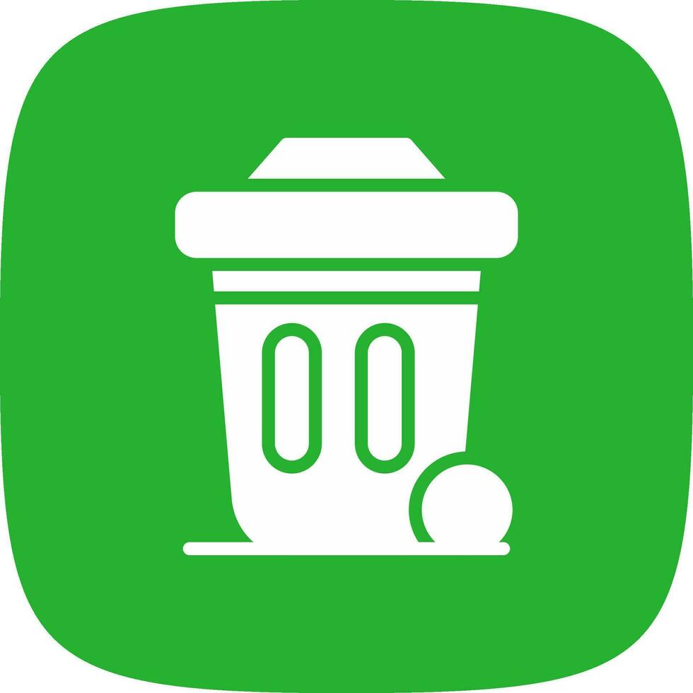 Dustbin Creative Icon Design vector