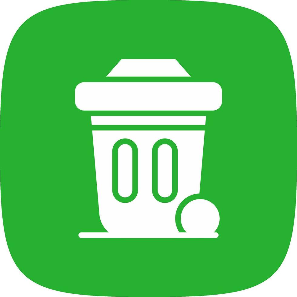 Dustbin Creative Icon Design vector