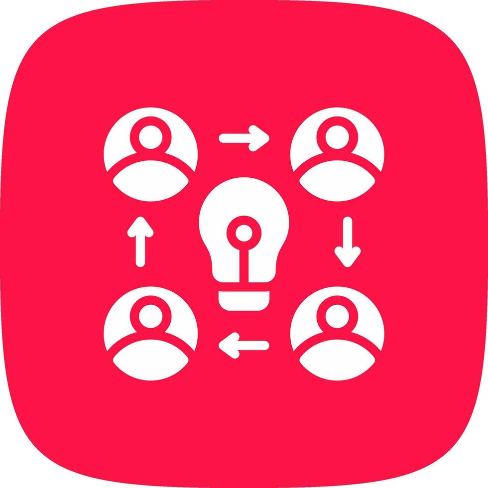 Collaboration Creative Icon Design vector