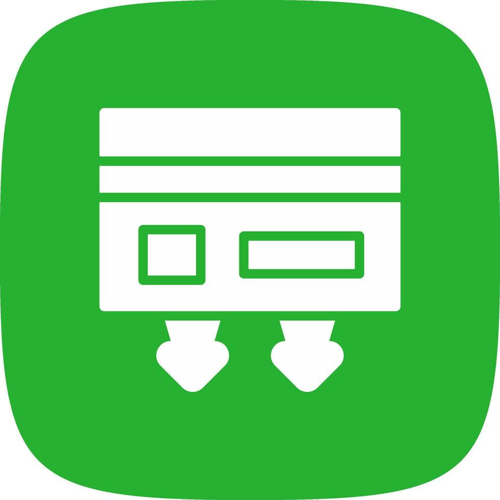 Cash Withdrawal Creative Icon Design vector