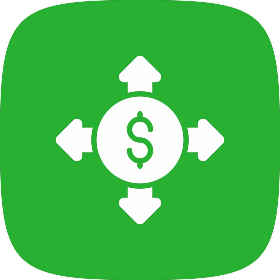 Budget Breakdown Creative Icon Design vector