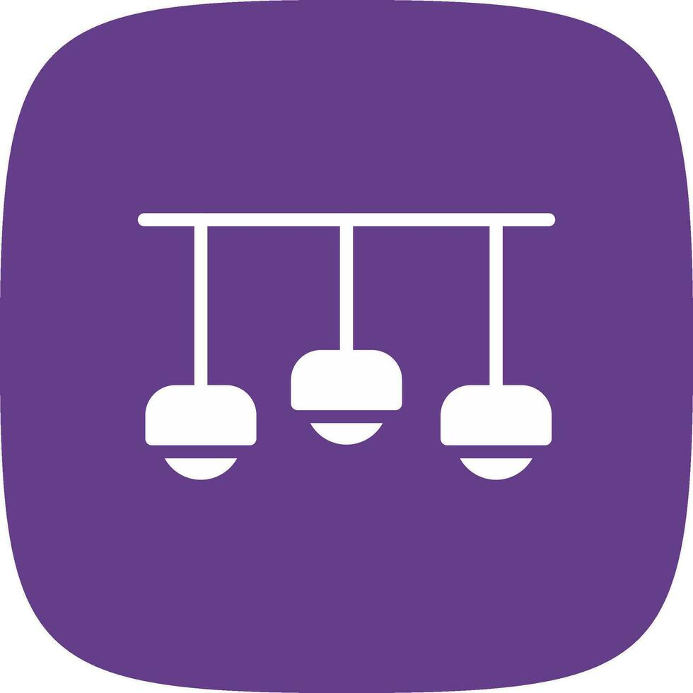 Ceiling Light Creative Icon Design vector