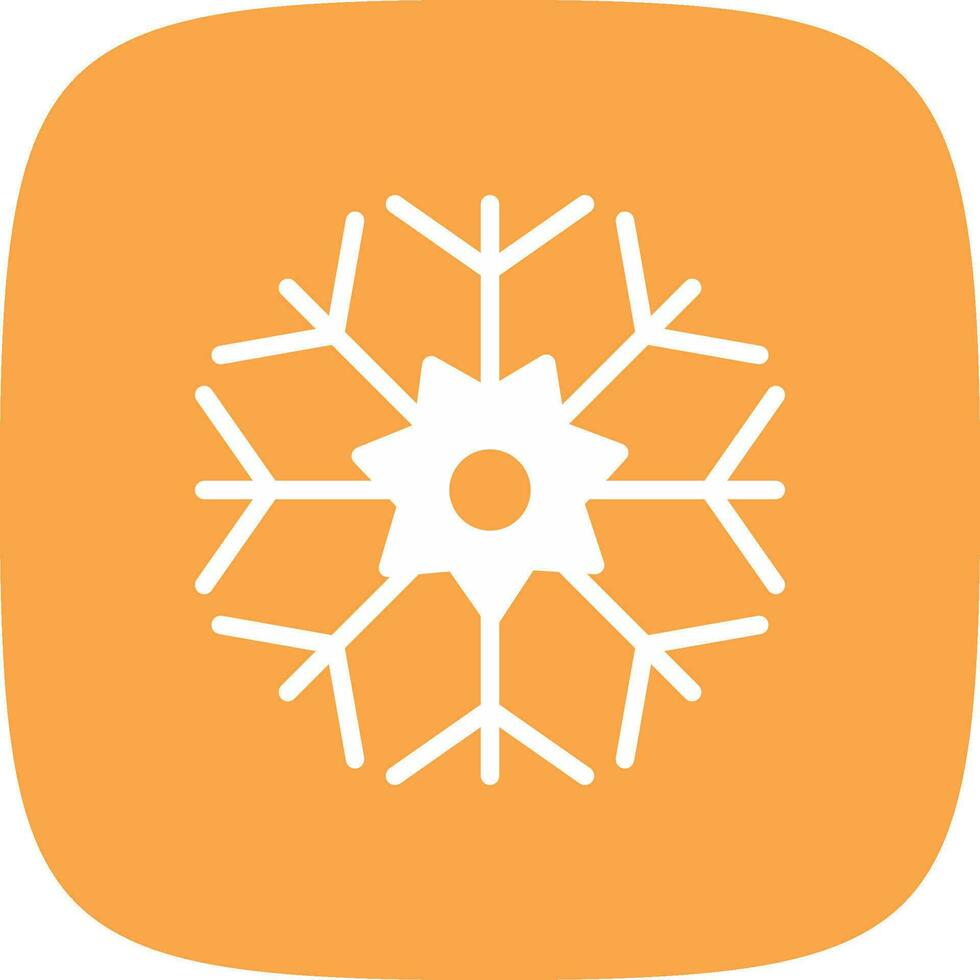 diseño de icono creativo de copo de nieve vector