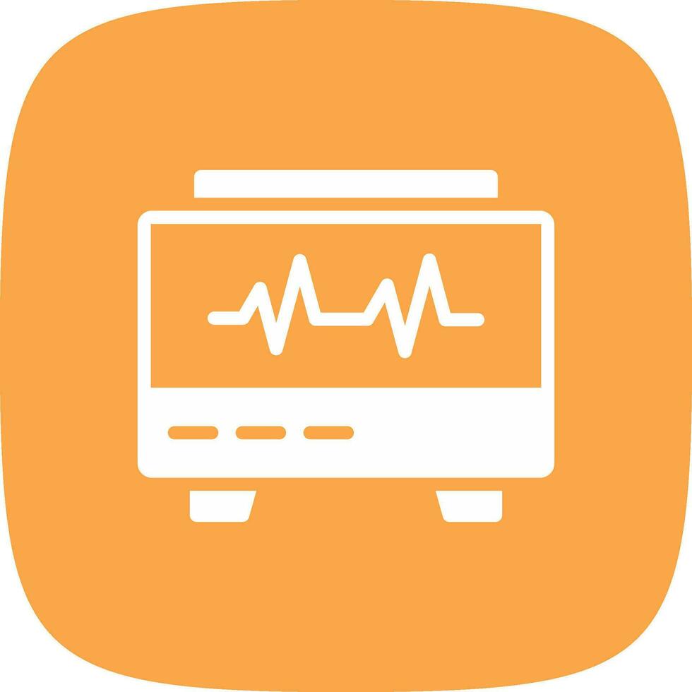 EKG Monitor Creative Icon Design vector