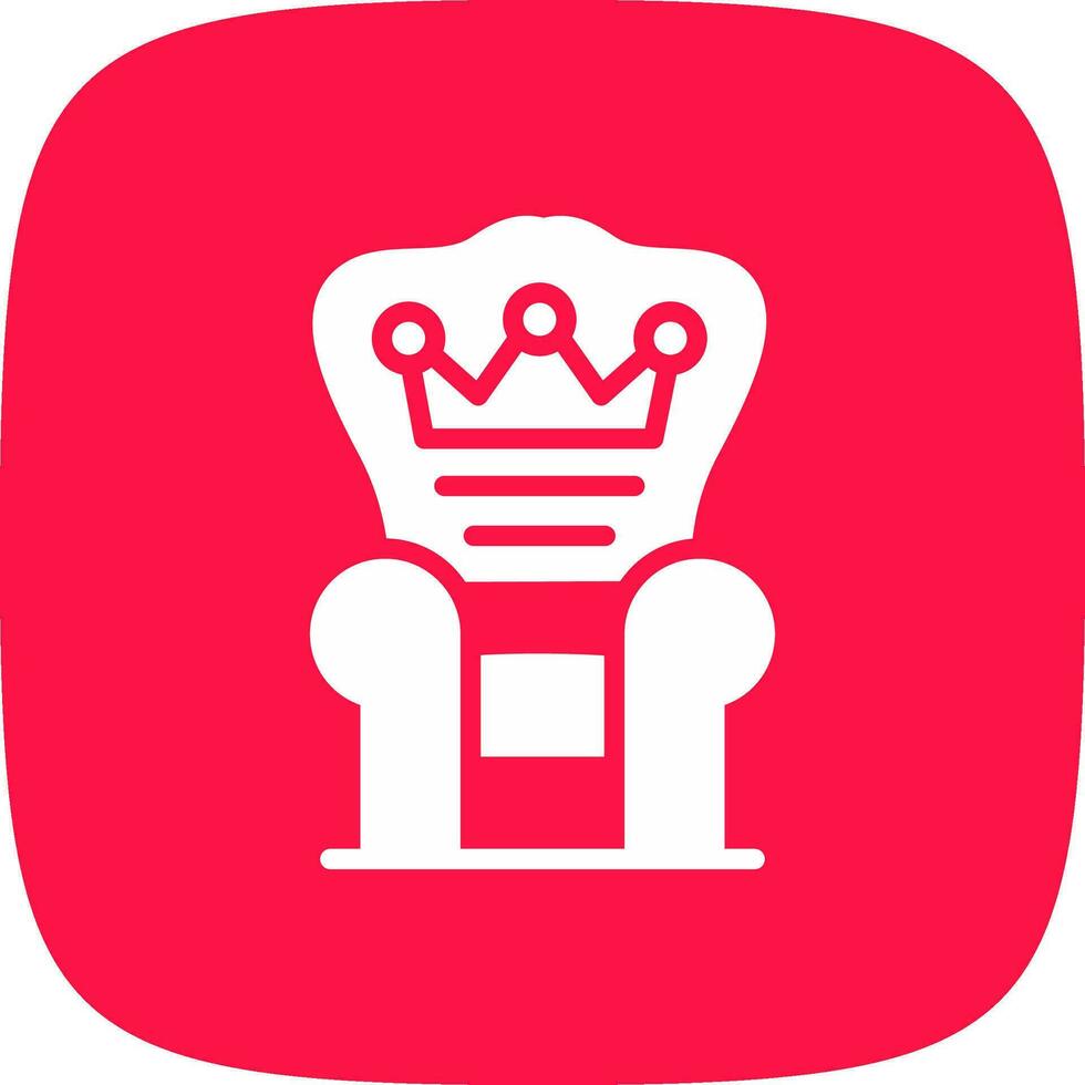 Throne Creative Icon Design vector