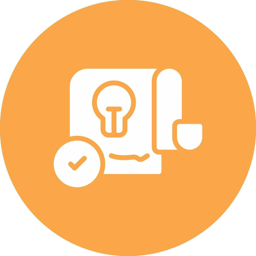 Patent Creative Icon Design vector
