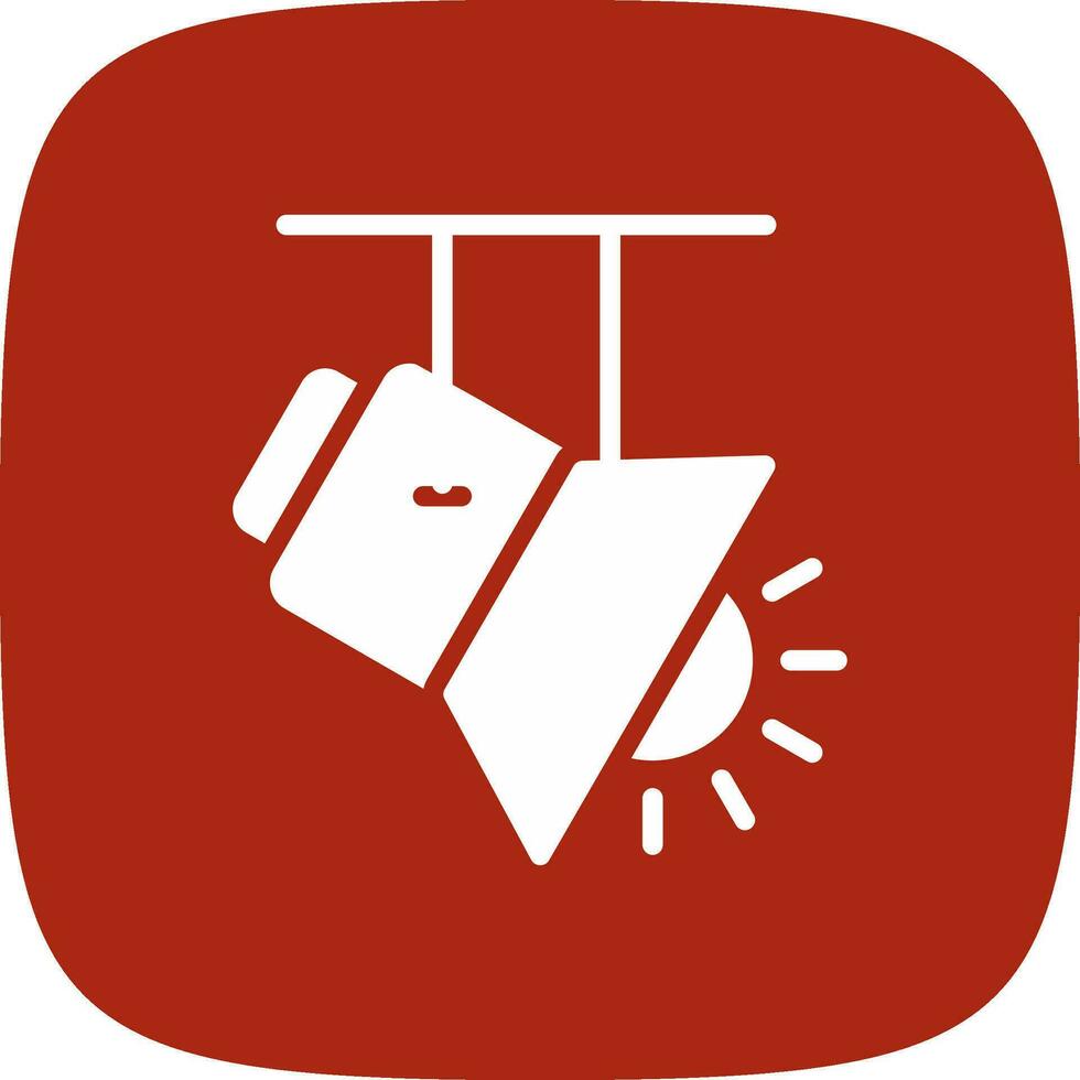 Spotlight Creative Icon Design vector
