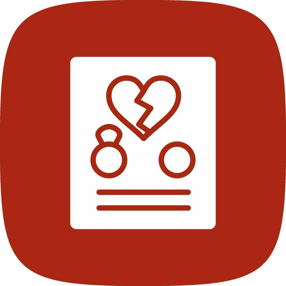 Divorce Creative Icon Design vector