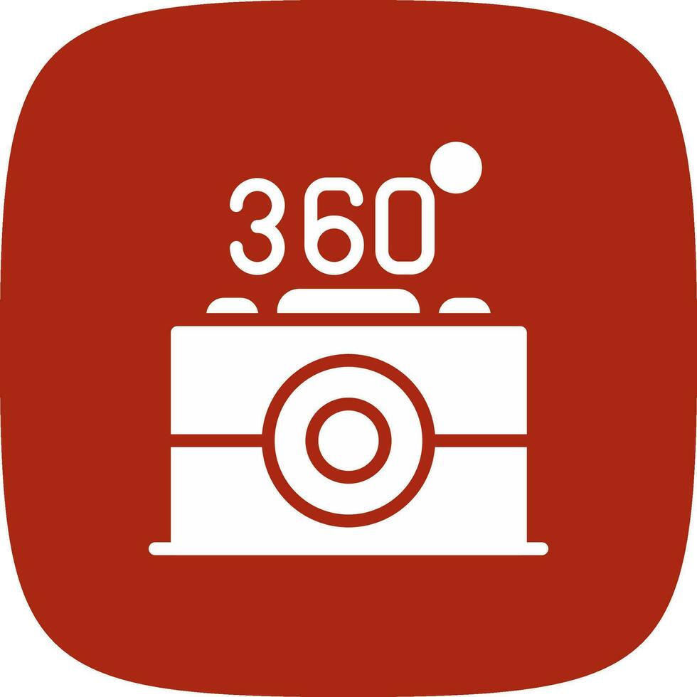 360 Camera Creative Icon Design vector