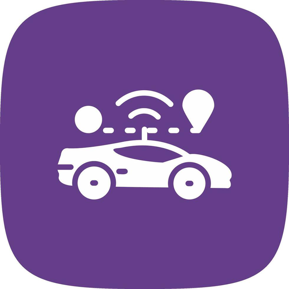 Self Driving Creative Icon Design vector