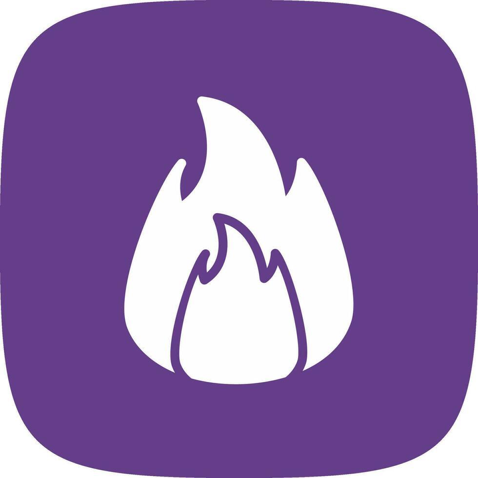 On Fire Creative Icon Design vector