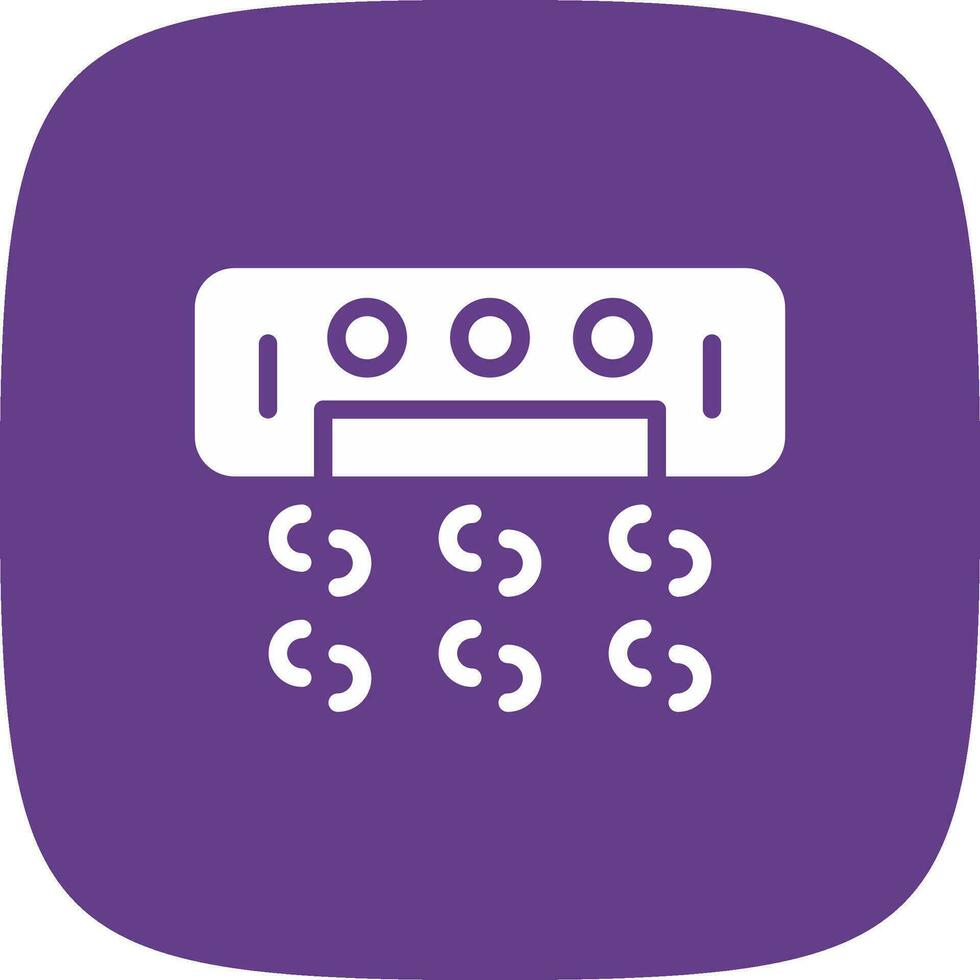 Air Conditioner Creative Icon Design vector