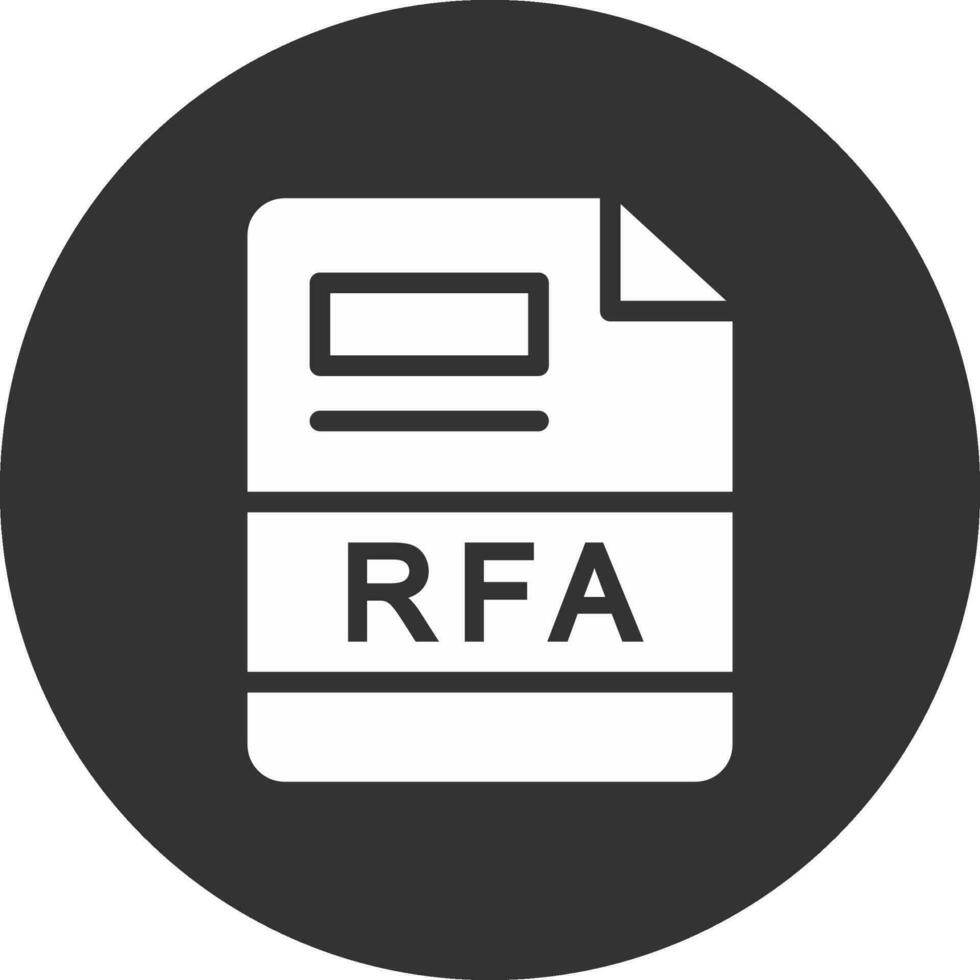 rfa creativo icono diseño vector