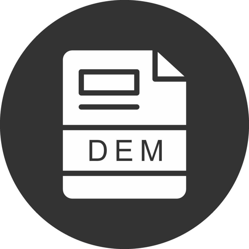 DEM Creative Icon Design vector