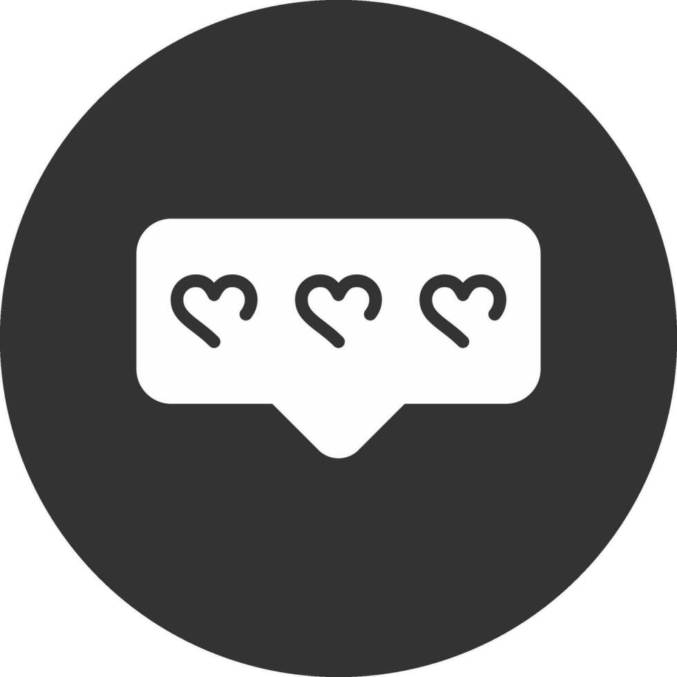 Comment Heart Creative Icon Design vector
