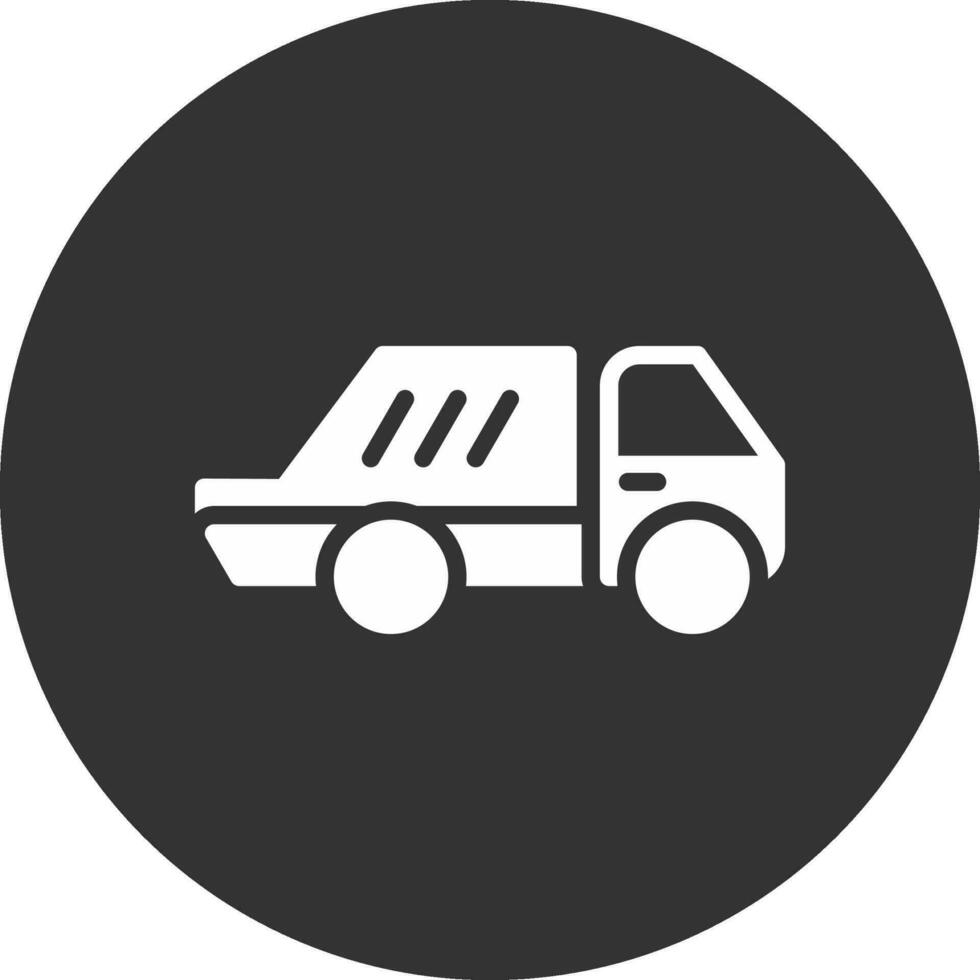 Garbage truck Creative Icon Design vector