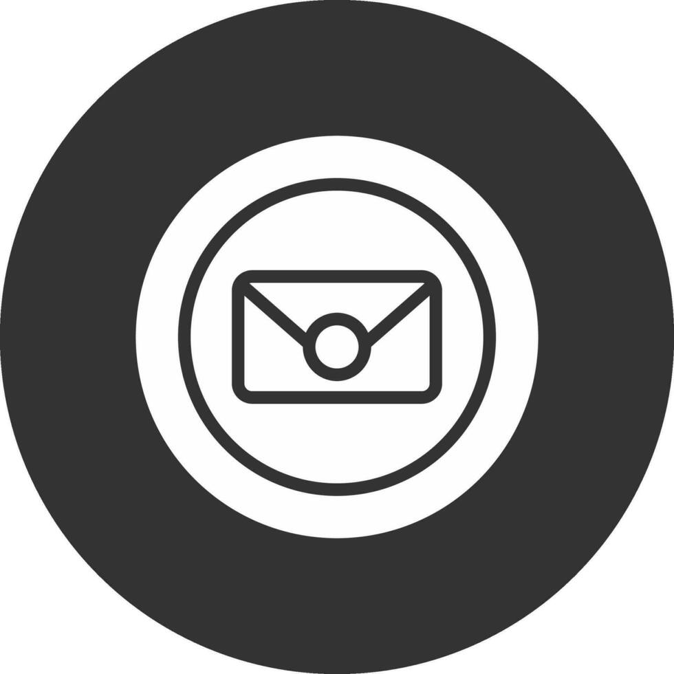 Circle Envelope Creative Icon Design vector