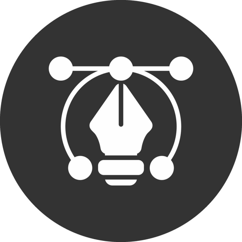 Glyph Round Circle Multicolor Design vector