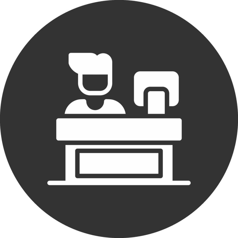 Cashier Creative Icon Design vector