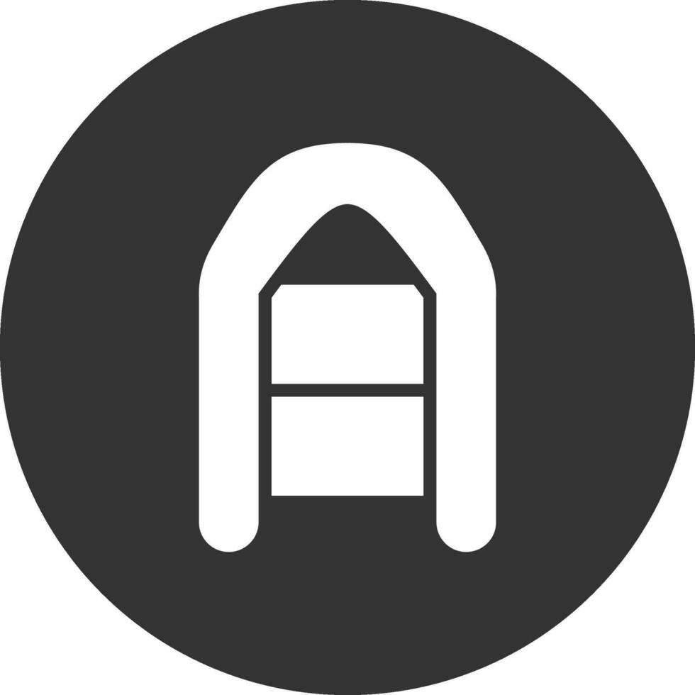 Inflatable Boat Creative Icon Design vector