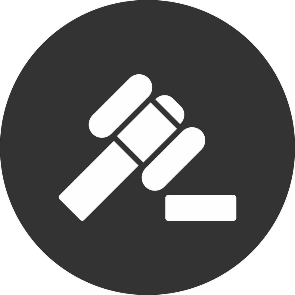 Law Hammer Creative Icon Design vector