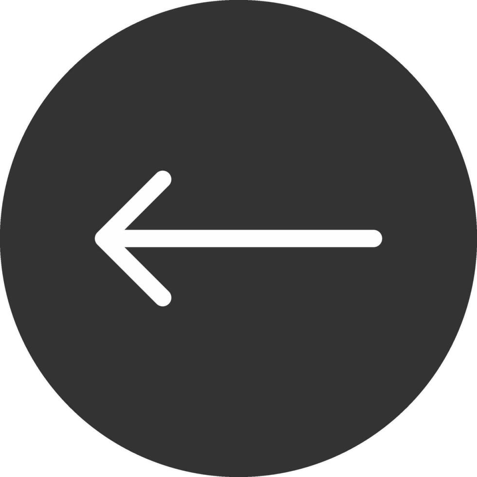 Left Arrow Creative Icon Design vector