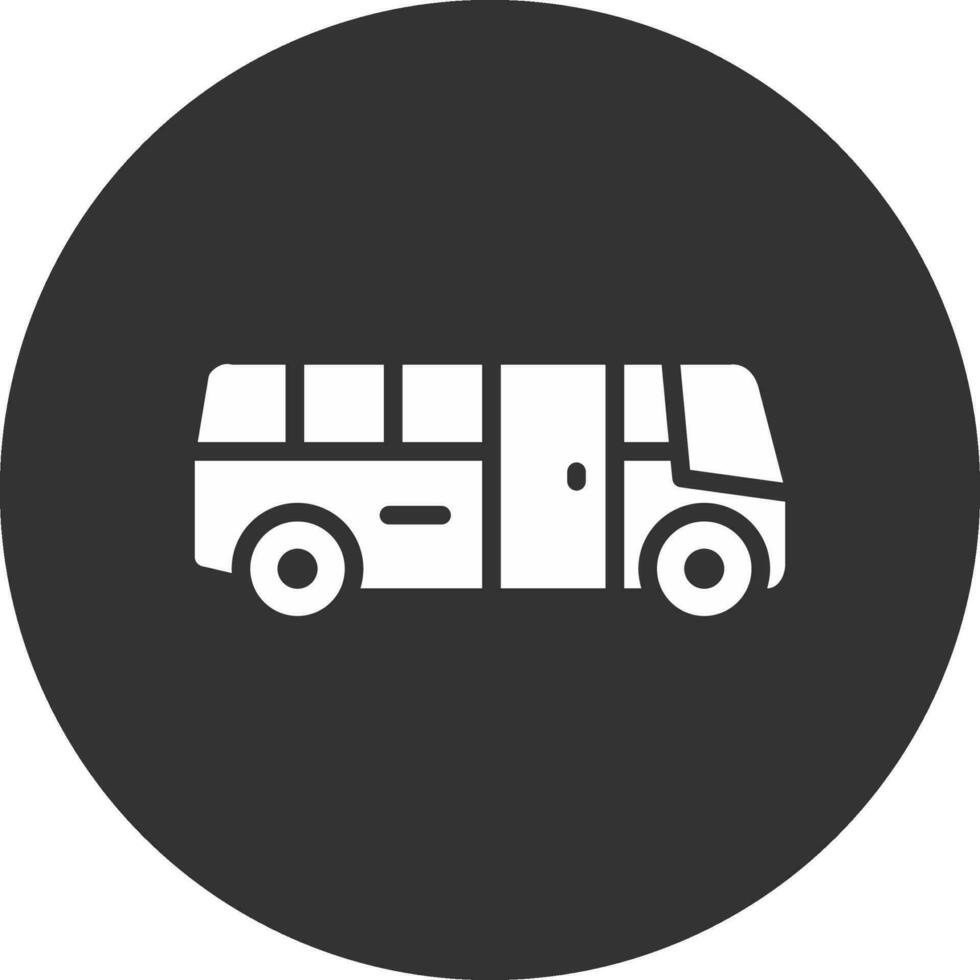 School Bus Creative Icon Design vector