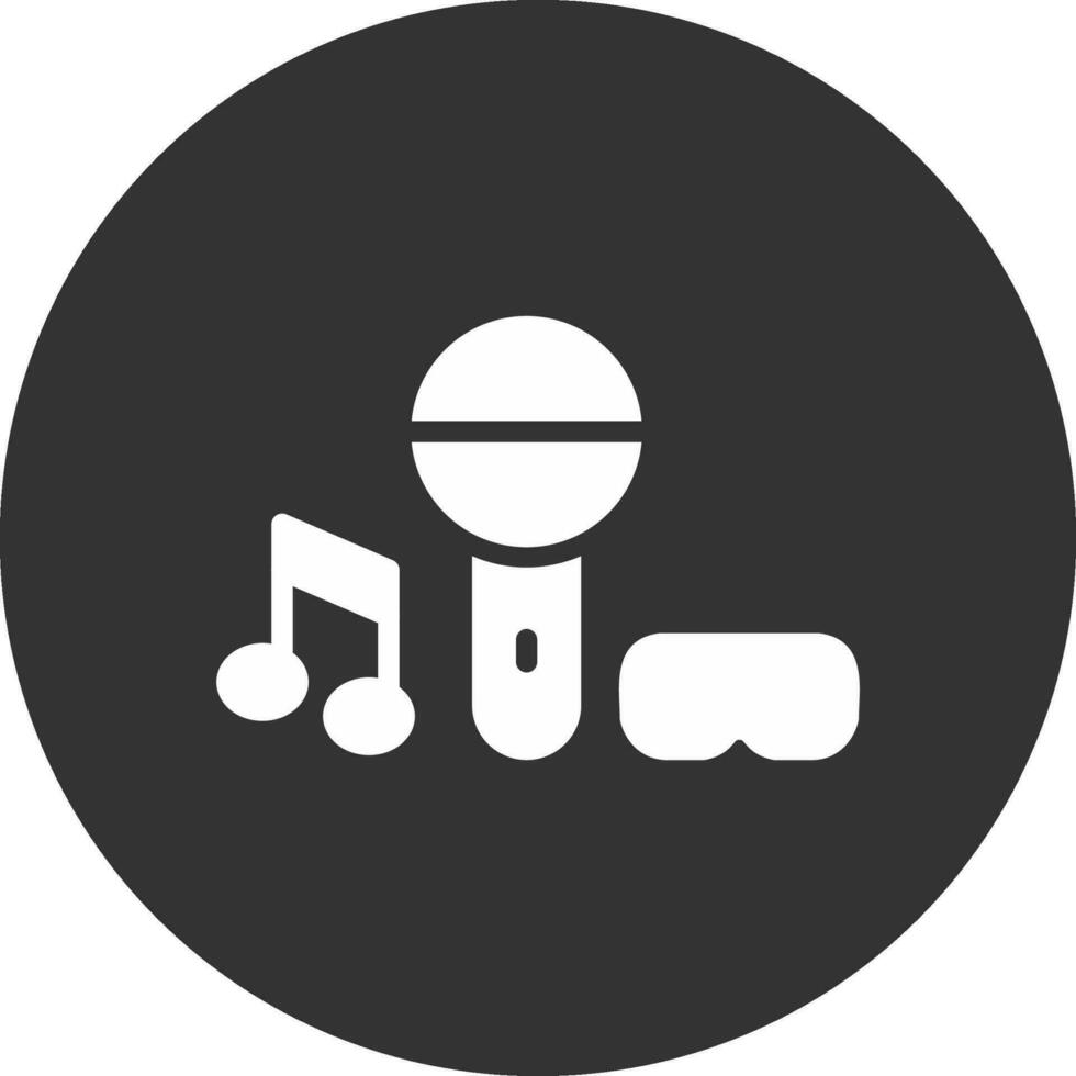 virtual concierto creativo icono diseño vector