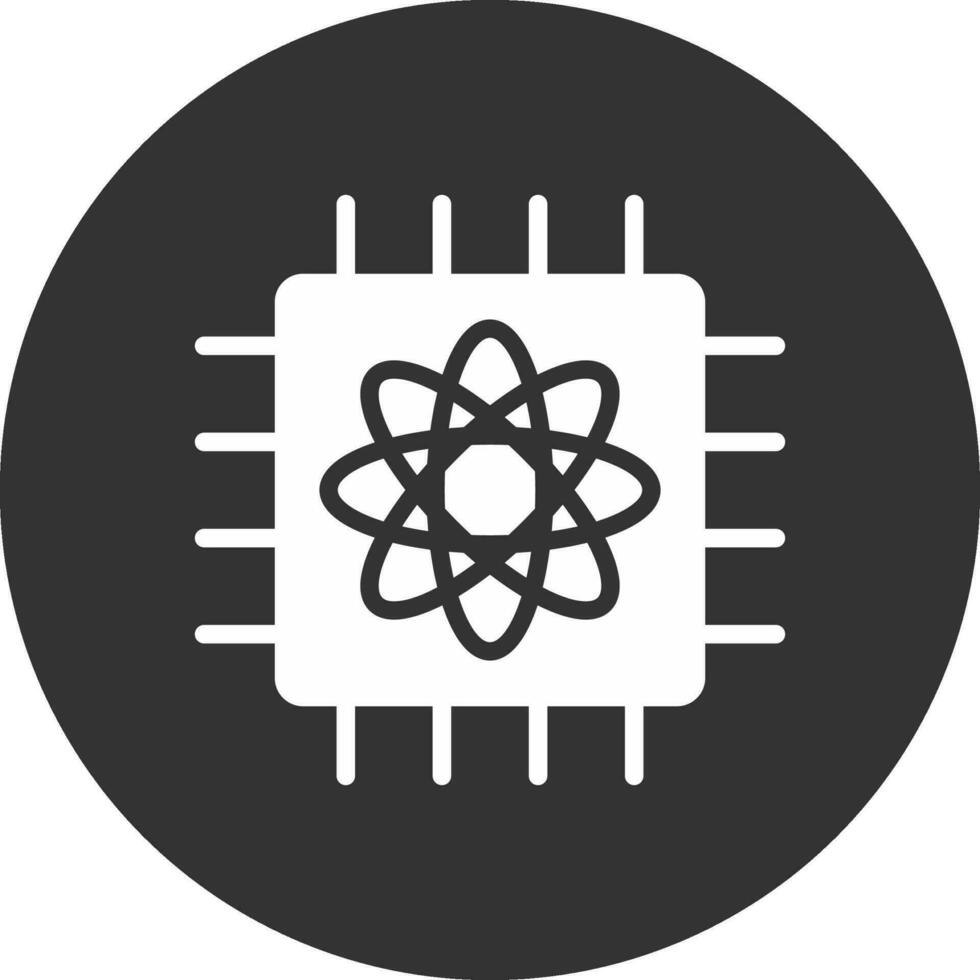 Quantum Computer Creative Icon Design vector