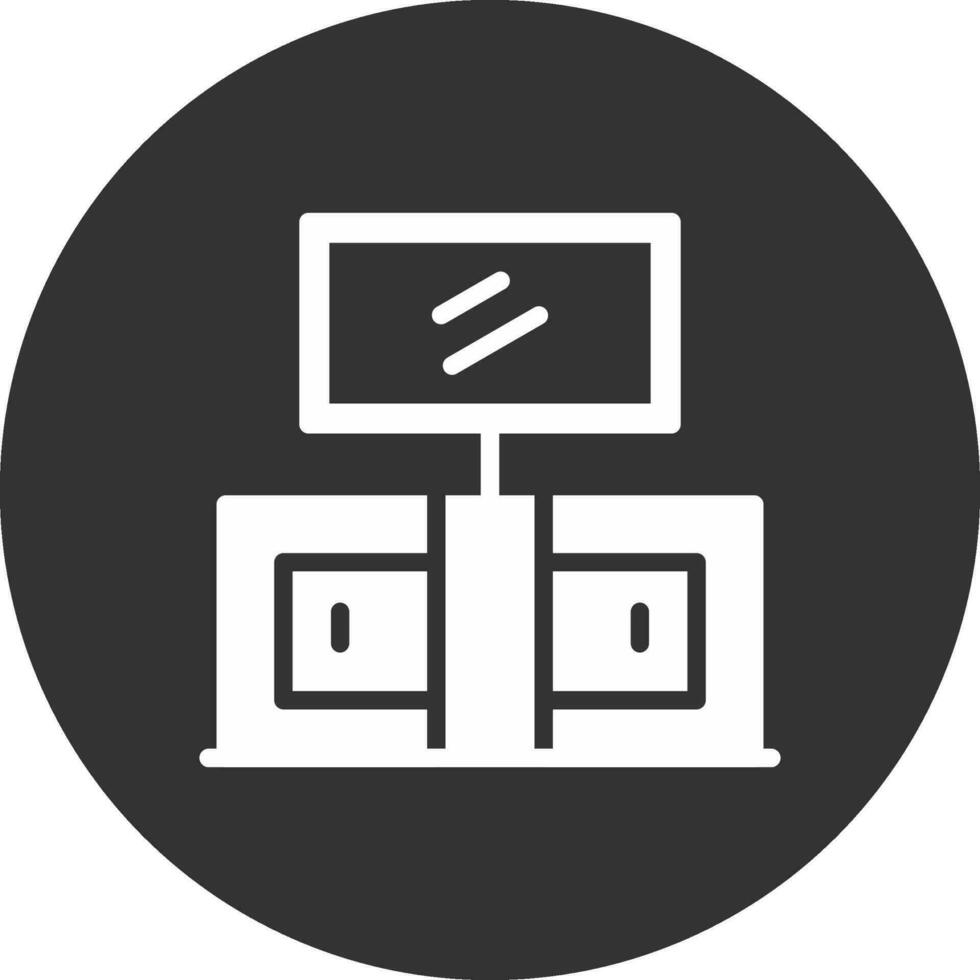 soporte de tv diseño de icono creativo vector