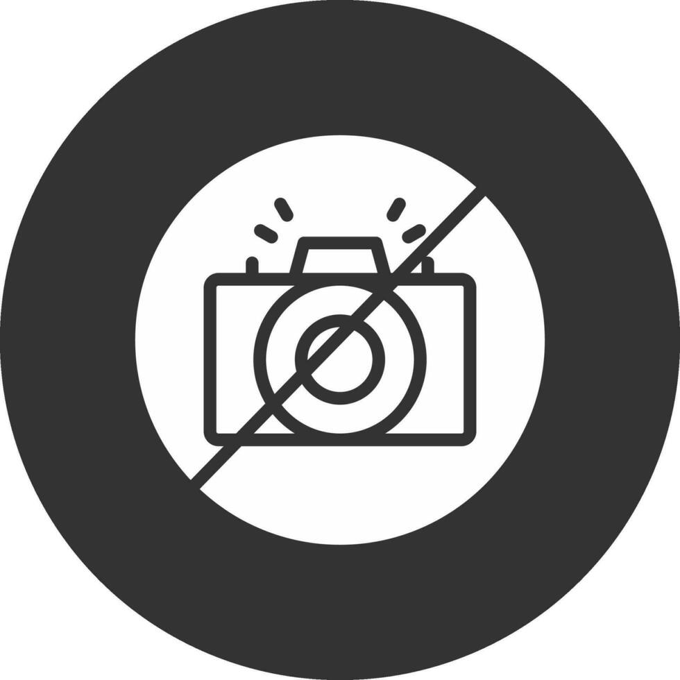 No Camera Creative Icon Design vector