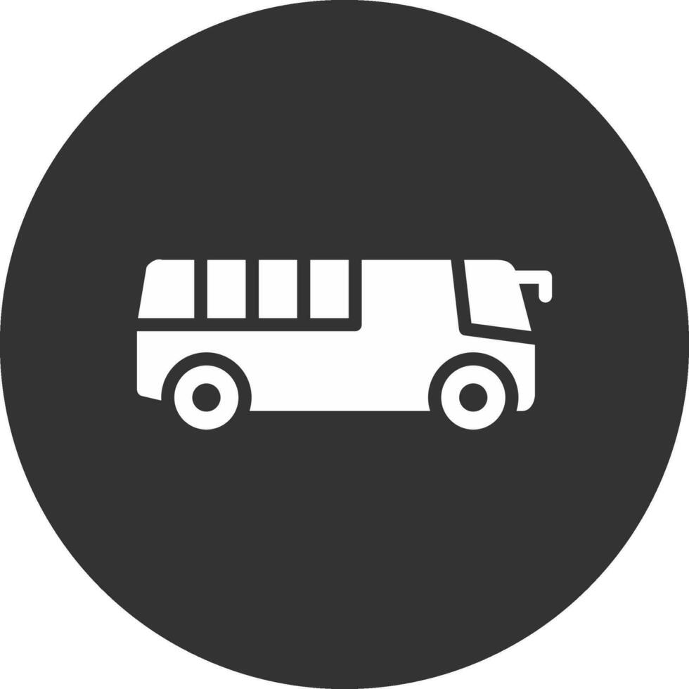 Bus Creative Icon Design vector