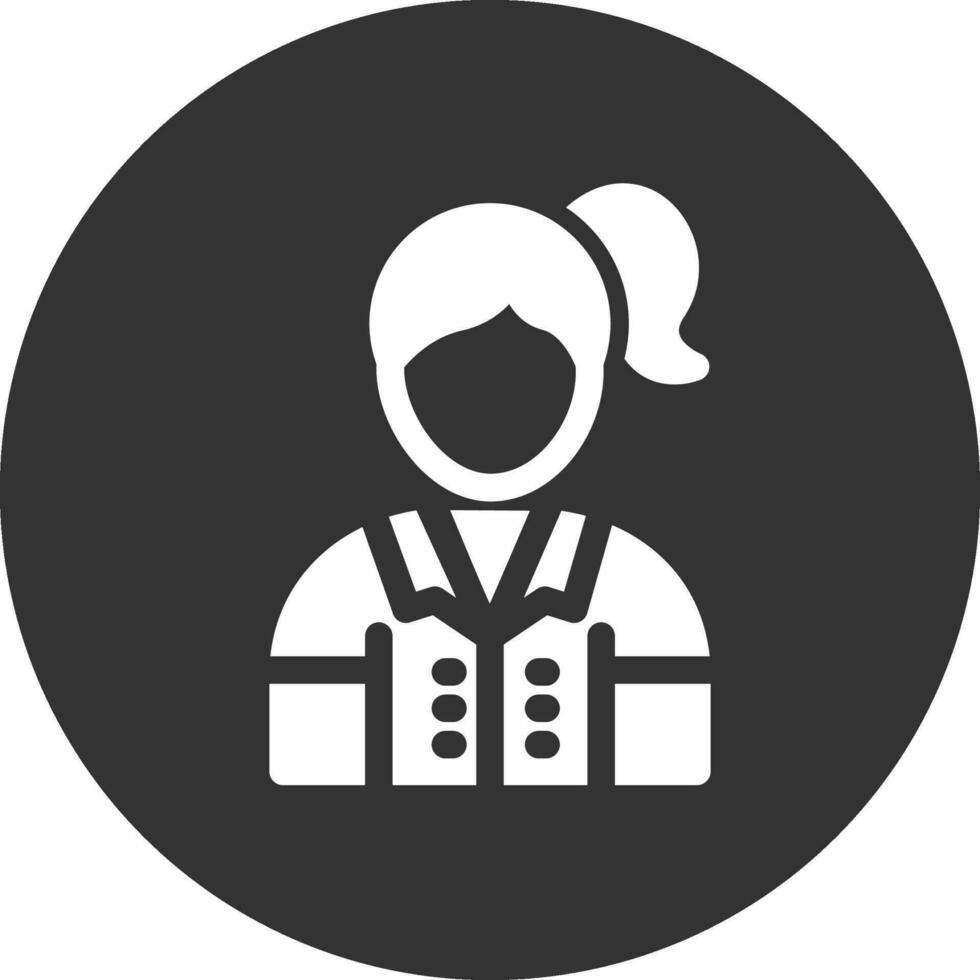 Female Professor Creative Icon Design vector