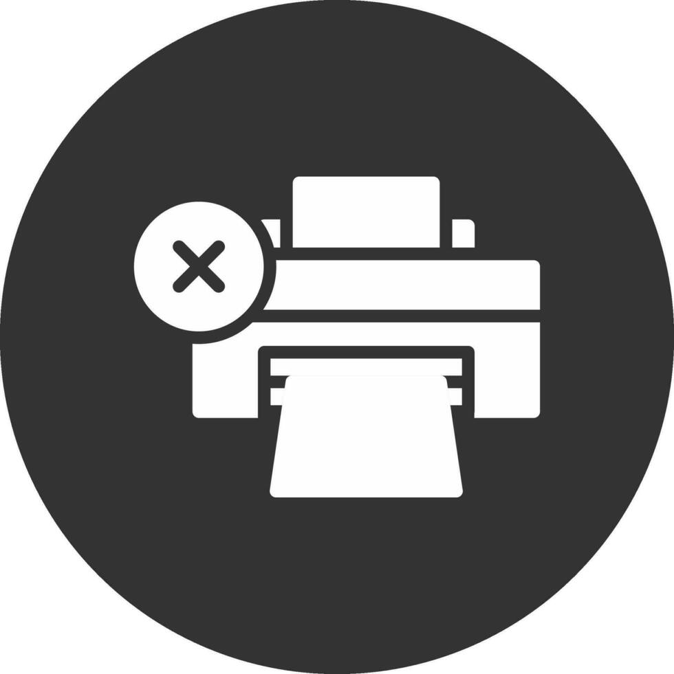 Printer Error Creative Icon Design vector