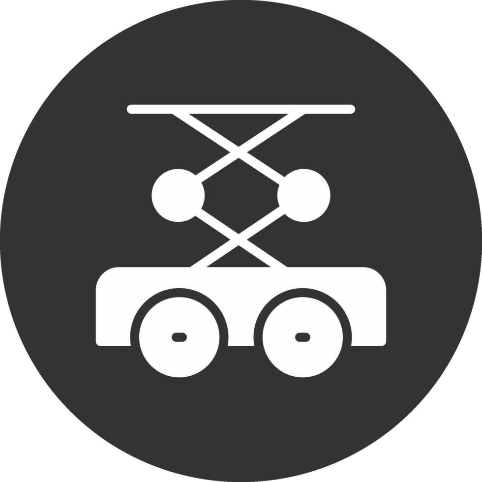 Scissor Lift Creative Icon Design vector