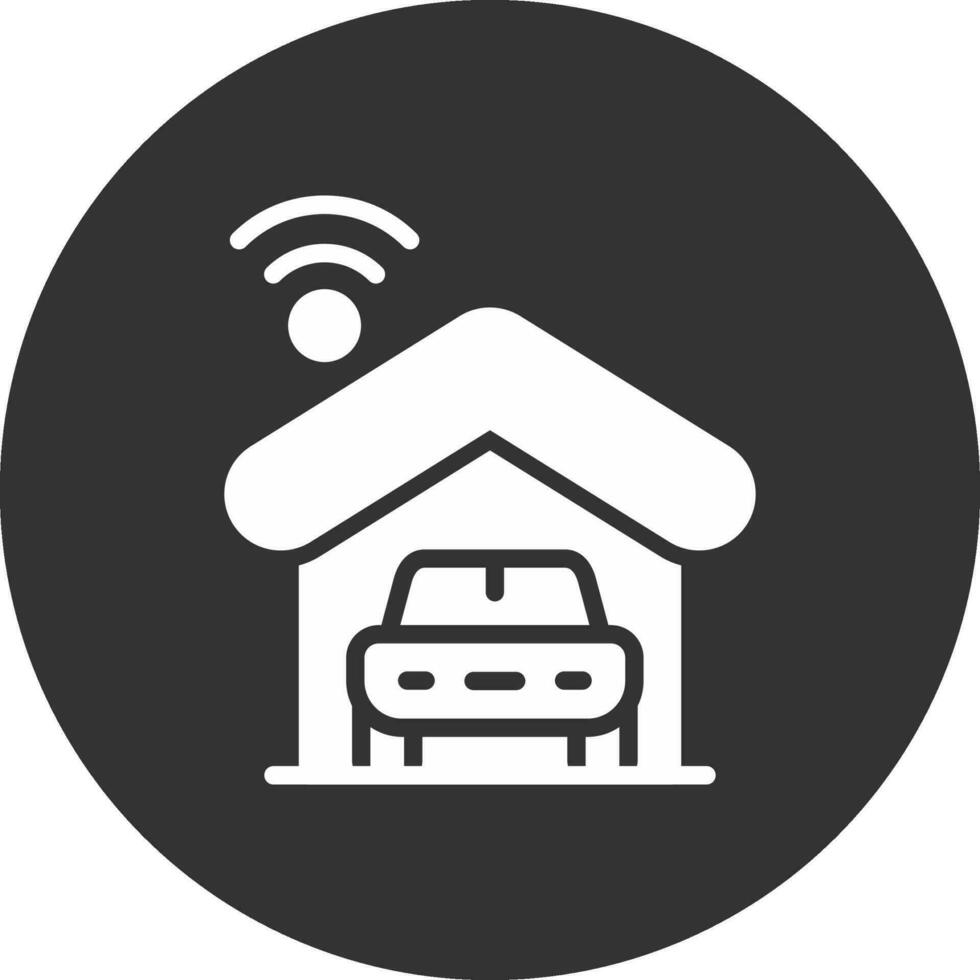 Smart Garage Creative Icon Design vector