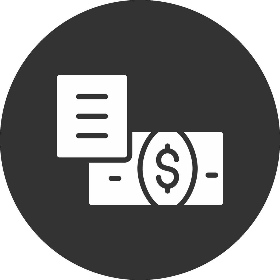 Bank Bill Creative Icon Design vector