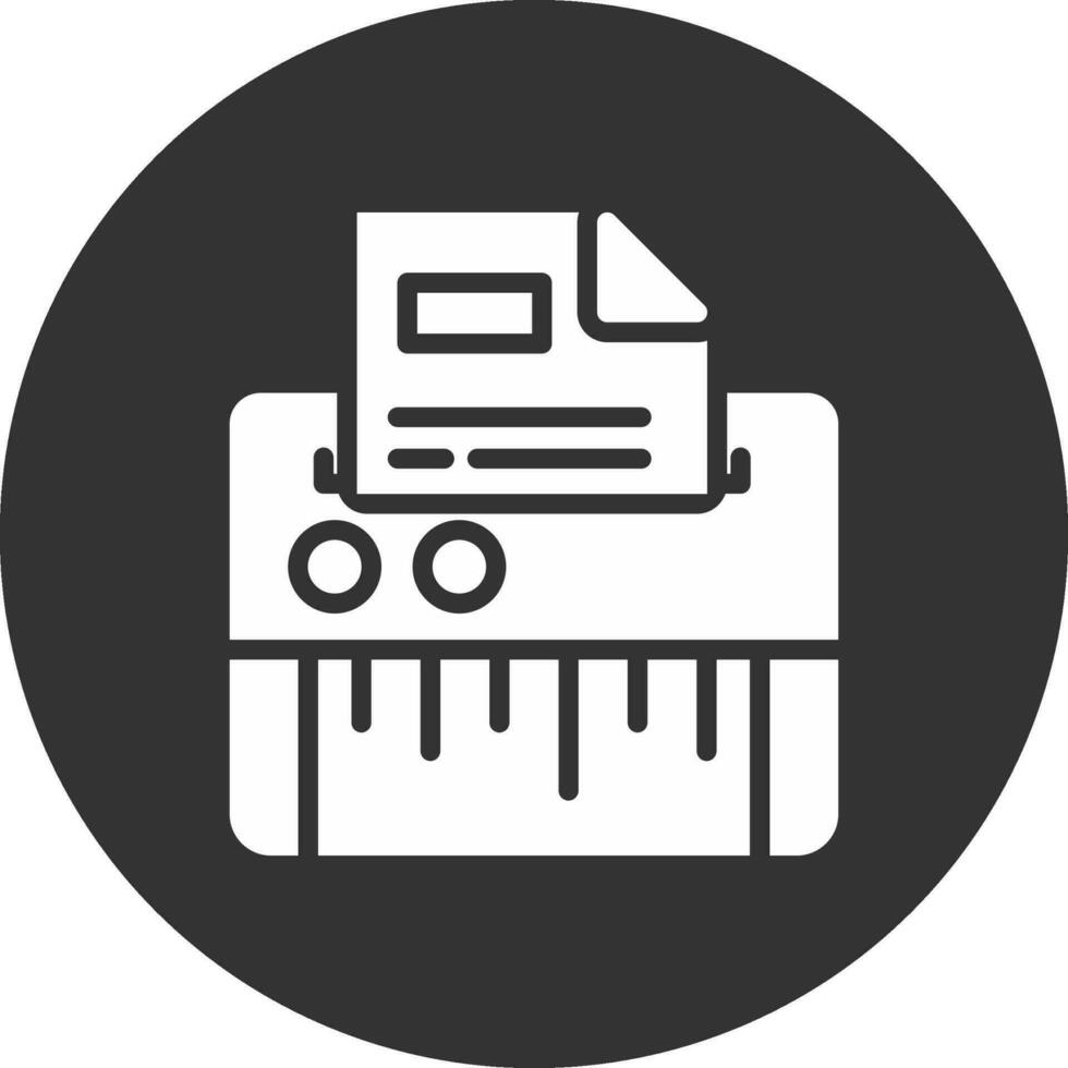 Paper Shredder Creative Icon Design vector