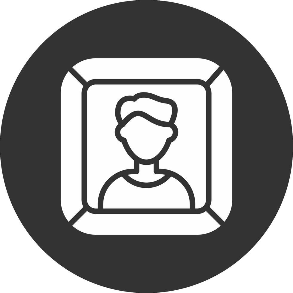 diseño de icono creativo de retrato vector