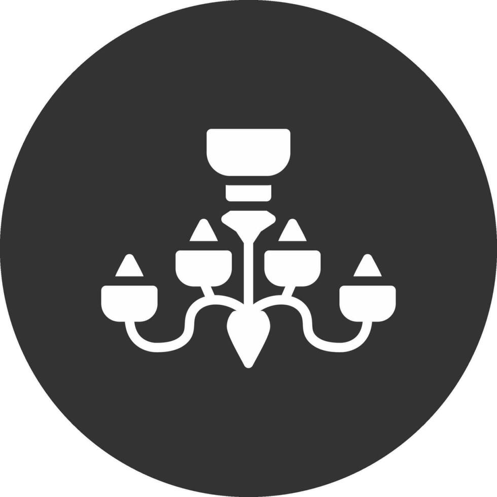 Chandelier Creative Icon Design vector