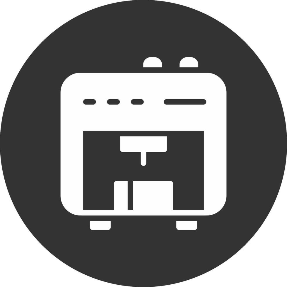 3D Printer Creative Icon Design vector